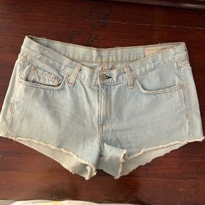 Rag and bone light blue Jean shorts